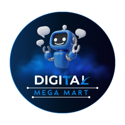 blue and white modern artificial intelligence logo